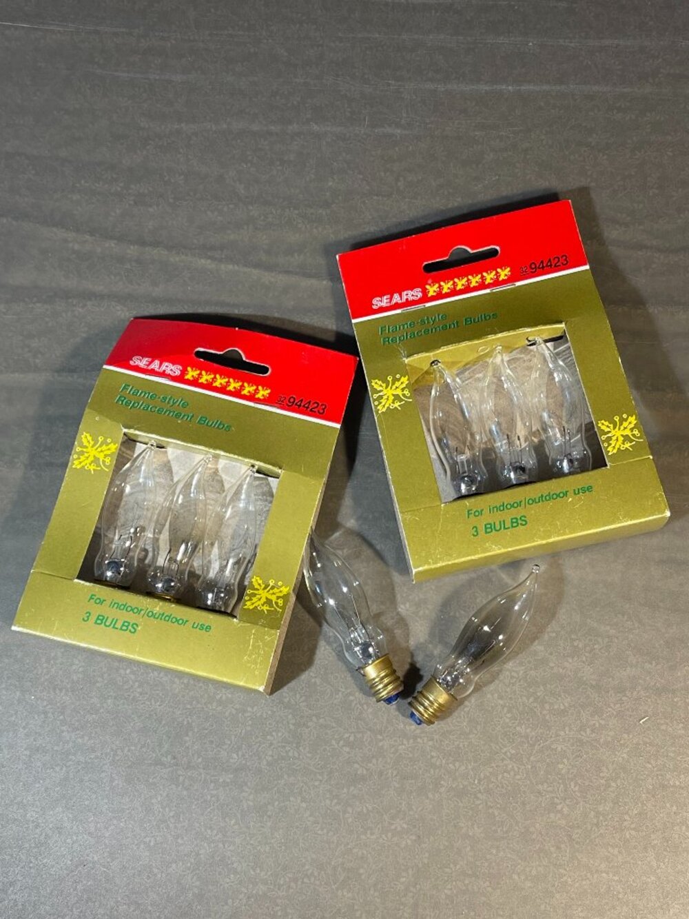 6 Vintage Candle Clear Flame Replacement 2 3/4 " Bulbs 110-120V (2070)